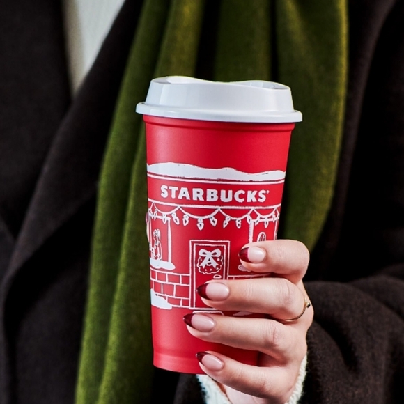 Starbucks 25 Anniversary Red Holiday Cup Brand New! - Picture 4 of 12